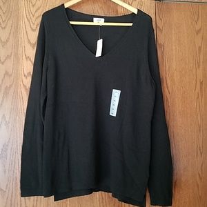 Old Navy Black V Neck Sweater